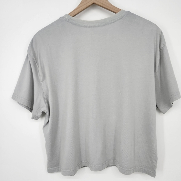 ph The Phluid Project Cropped T-Shirt Size XL Light Gray Rainbow Print Pride - Picture 8 of 8